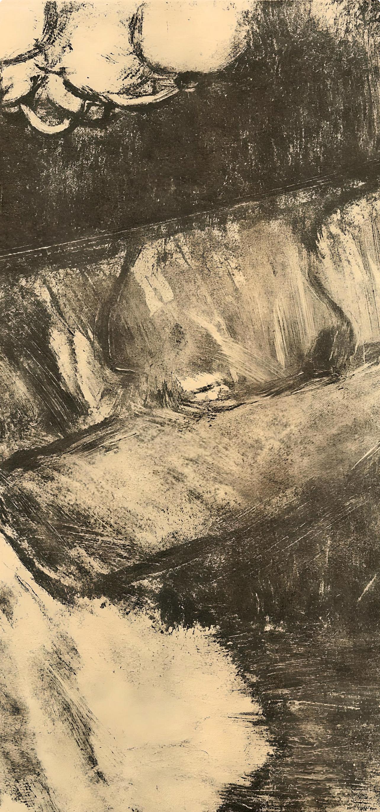 Degas, Le Divan, E. Degas Monotypien (nach) (Impressionismus), Print, von Edgar Degas
