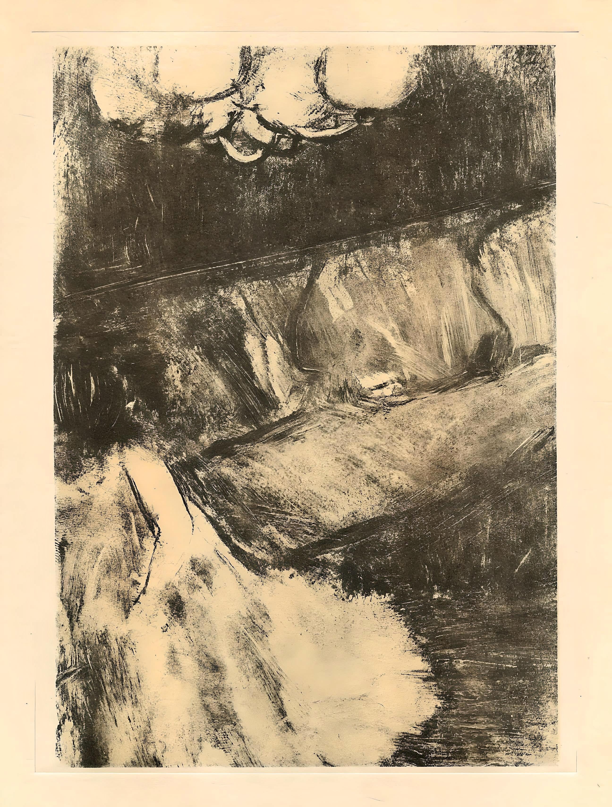 Medium: Kupferstich auf Vélin du Marais-Papier
Jahr: 1948
Papiergröße: 12,25 x 9,125 Zoll; Bildgröße: 6,5 x 4,75 Zoll
Beschriftung: Unsigniert und nicht nummeriert, wie ausgegeben
Anmerkungen: Aus dem Band, E. Degas Monotypes, 1948. Herausgegeben