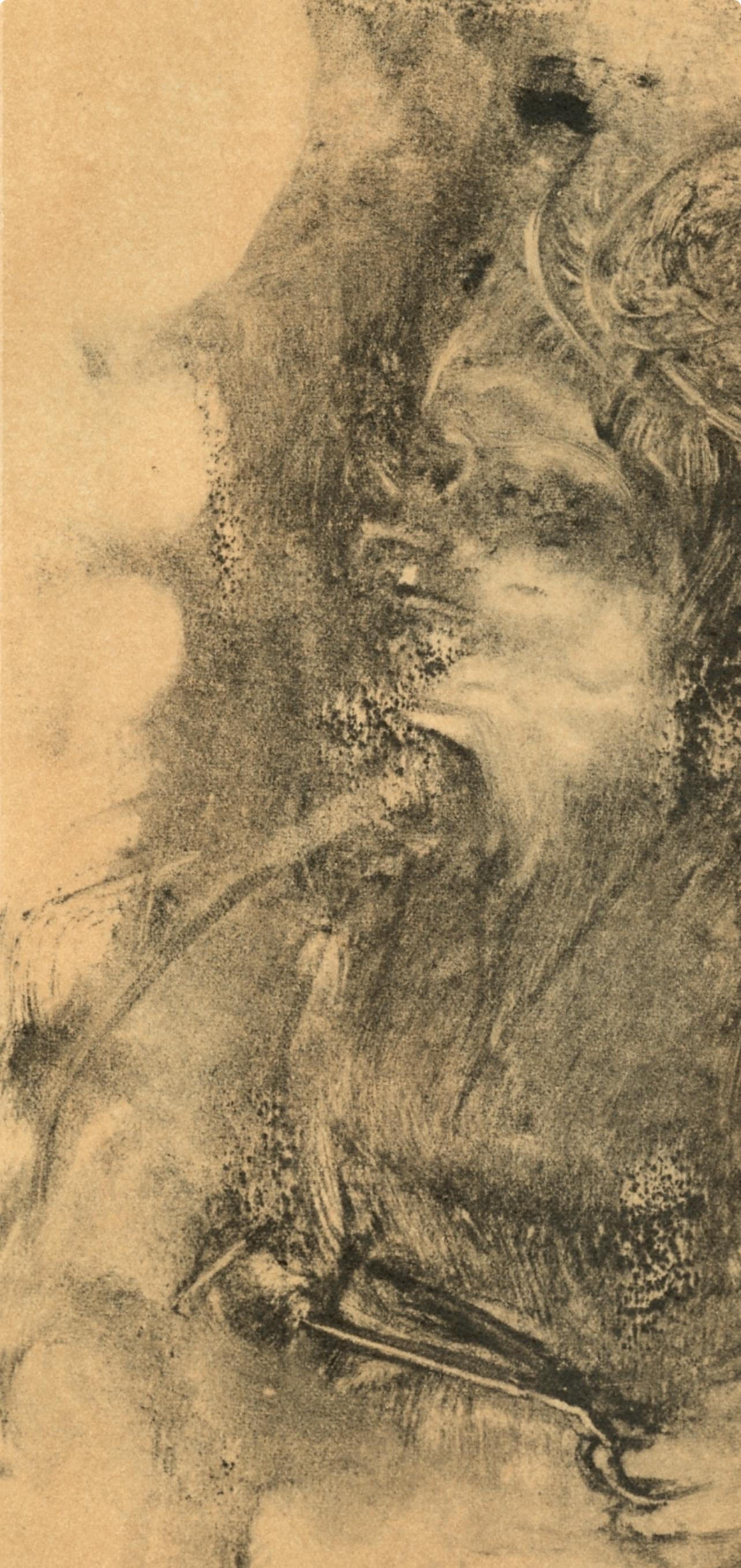 Degas, Les Ciseaux, E. Degas Monotypes (after) - Impressionist Print by Edgar Degas