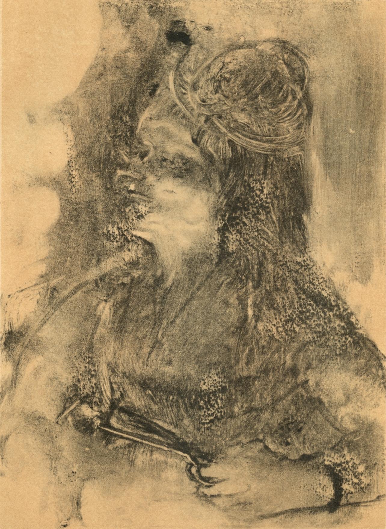Edgar Degas Figurative Print - Degas, Les Ciseaux, E. Degas Monotypes (after)