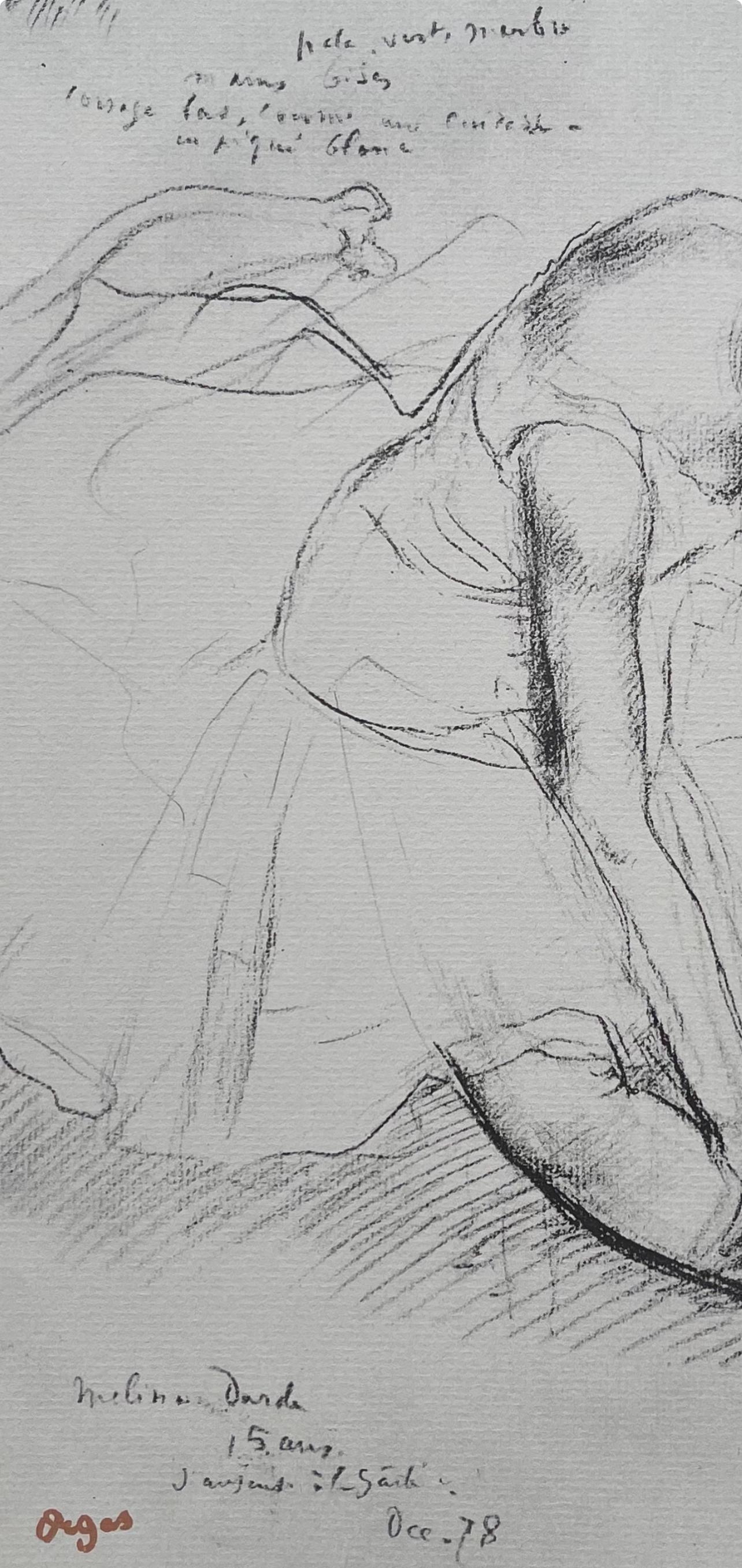 Degas, Melina Darde, Ten Ballet Sketches (after) - Impressionist Print by Edgar Degas