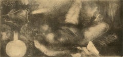 Degas, Nu couche, E. Degas Monotypes (after)