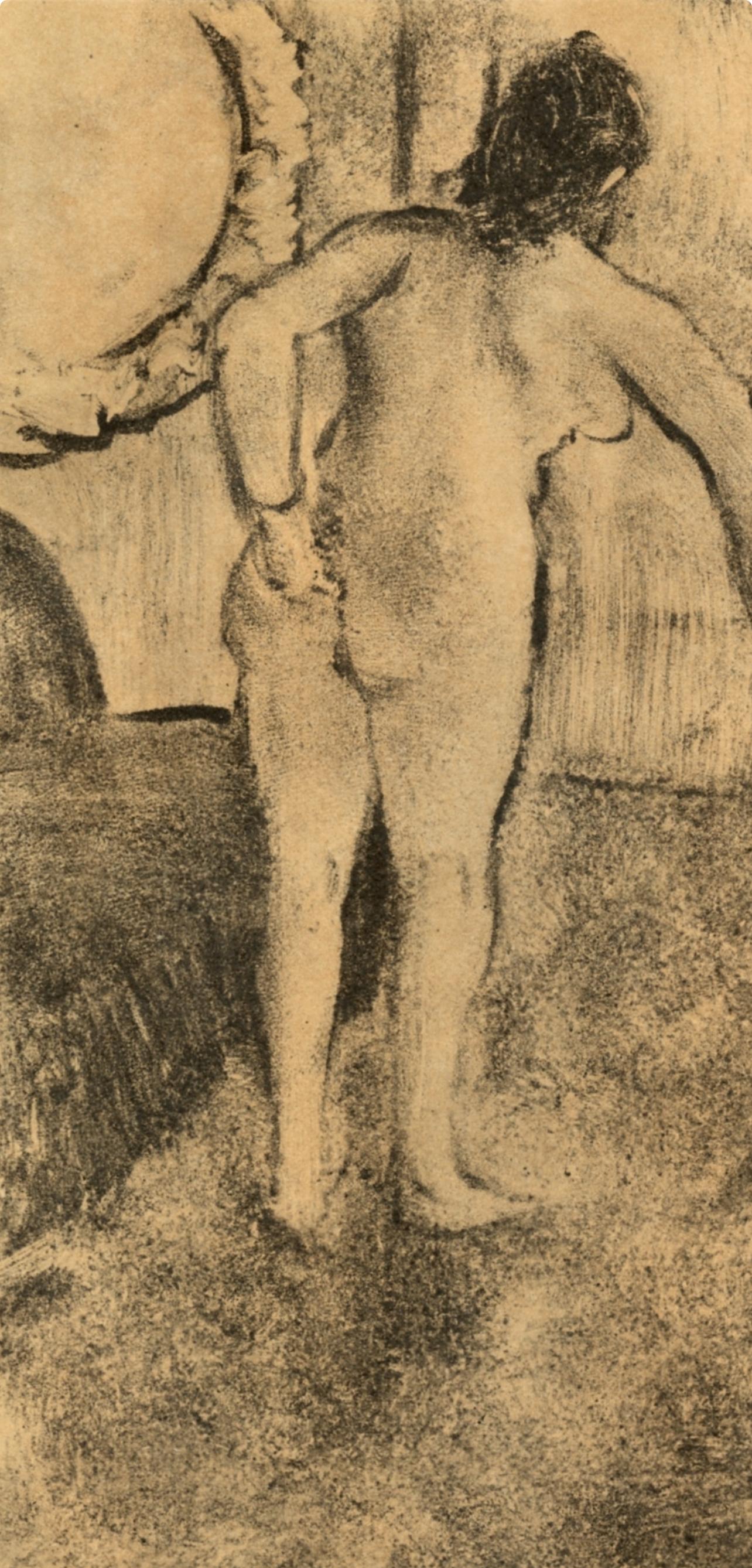 Degas, Nu debout, Les Monotypes (nach) (Impressionismus), Print, von Edgar Degas