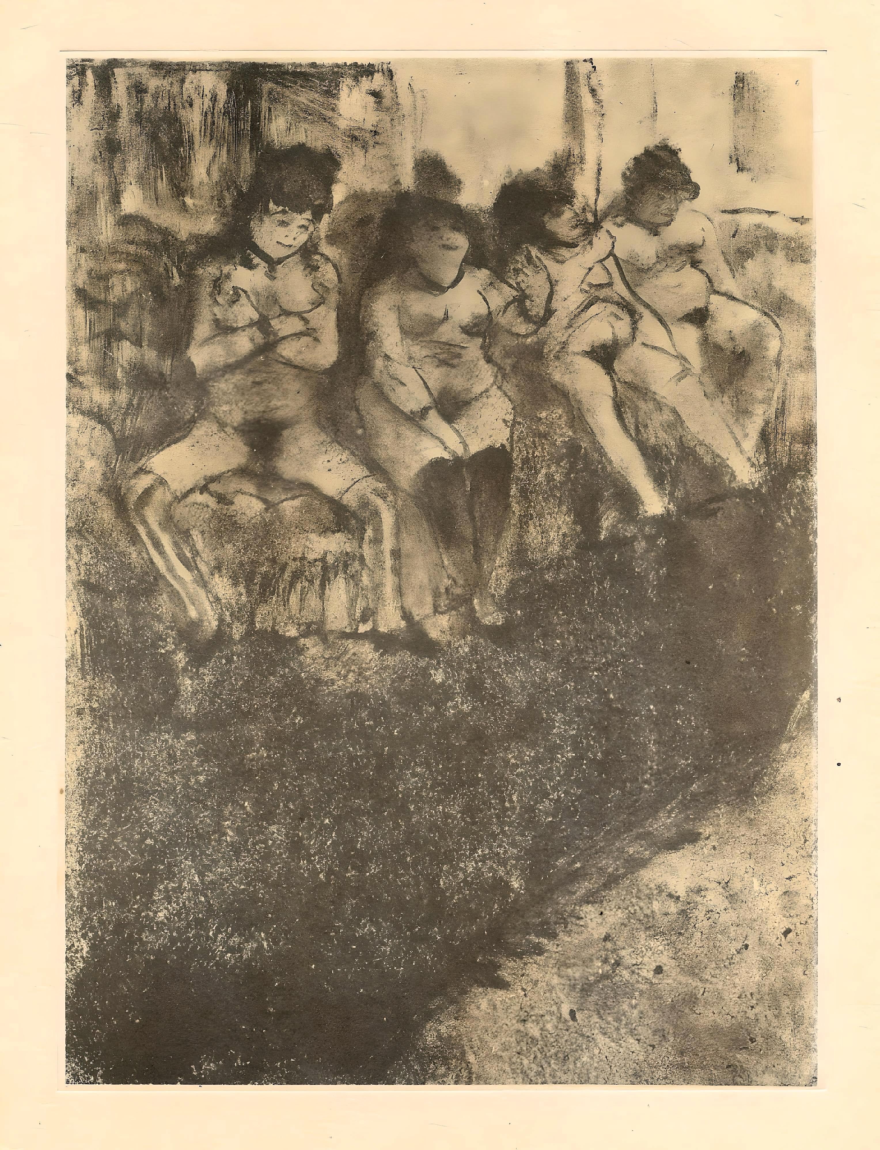 Medium: Engraving on vélin du Marais paper
Year: 1948
Paper Size: 12.25 x 9.125 inches; image size: 8.5 x 6.25 inches
Inscription: Unsigned and unnumbered, as issued
Notes: From the volume, E. Degas Monotypes, 1948. Published by Quatre