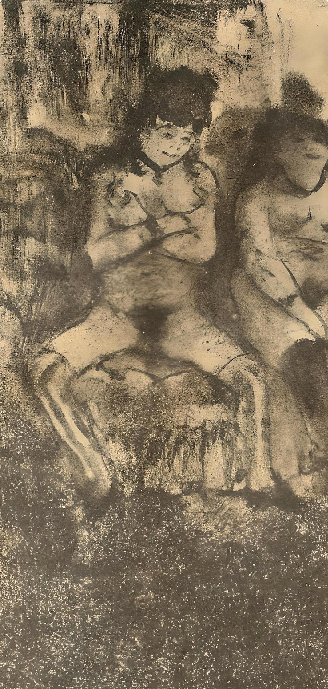 Degas, On attend les Clients, Les Monotypes (nach) – Print von Edgar Degas