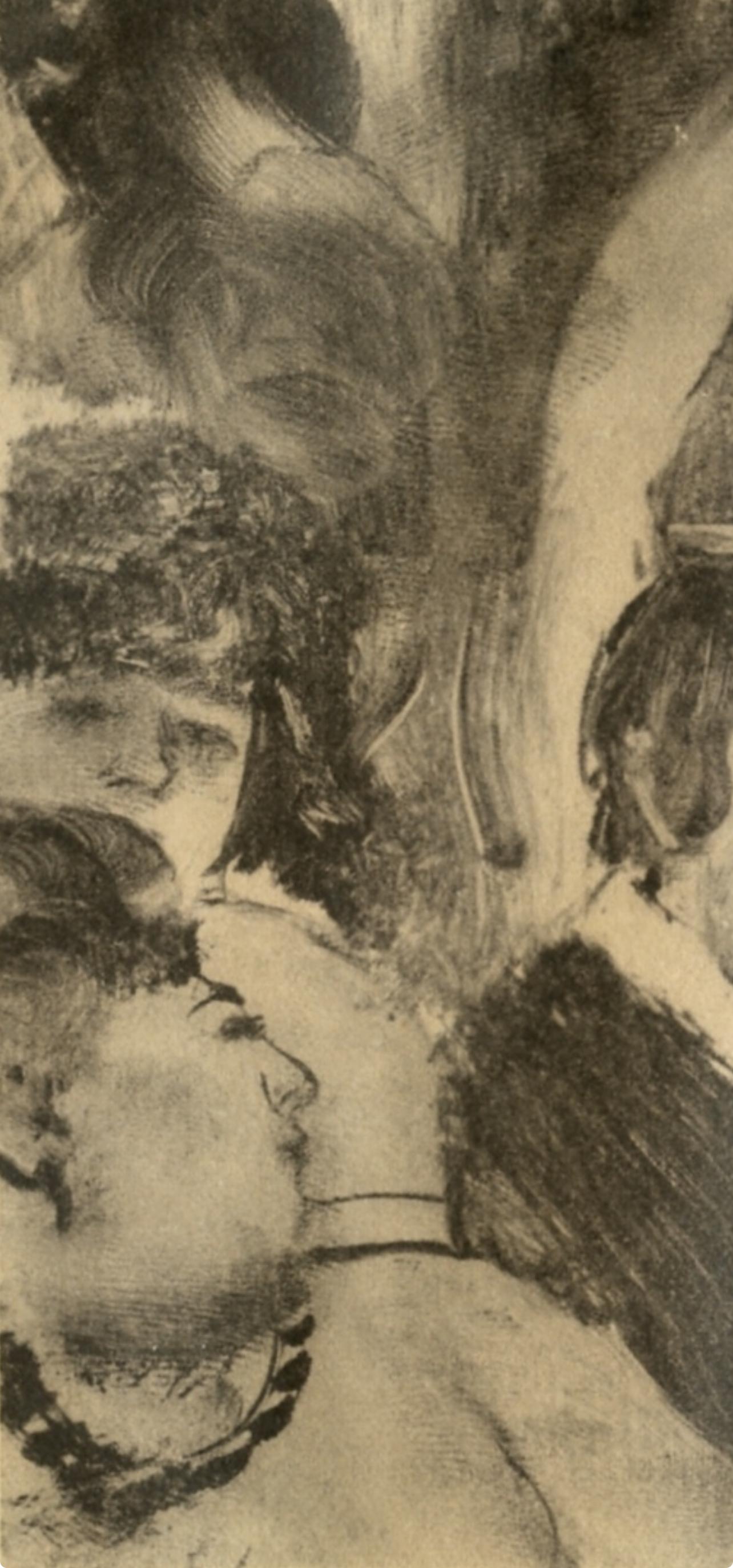 Degas, Petite Fete de la Patronne, E. Degas Monotypes (after) - Impressionist Print by Edgar Degas