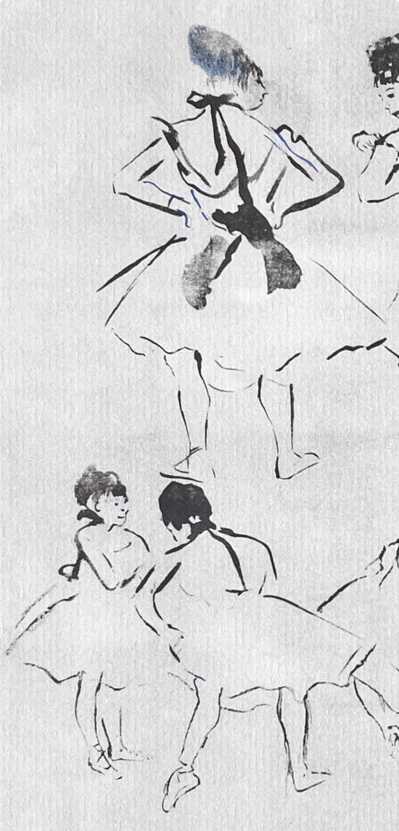 Degas, Sketch of Dancers, Ten Ballet Sketches (after) - Print by Edgar Degas