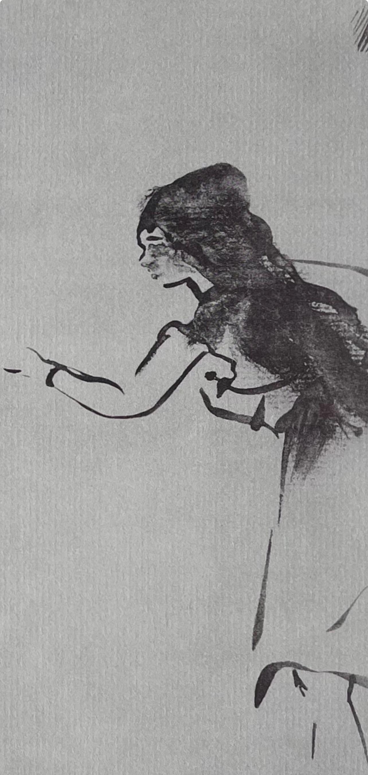 Degas, Skizze von Tänzern, Zehn Ballettskizzen (nach) (Impressionismus), Print, von Edgar Degas