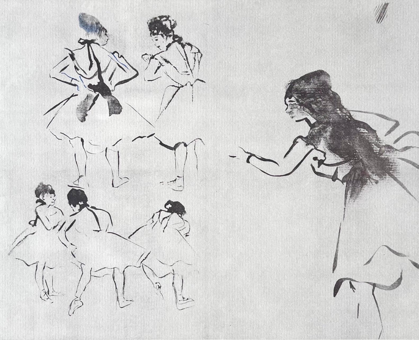 Degas, Boceto de bailarinas, Diez bocetos de ballet (después de)