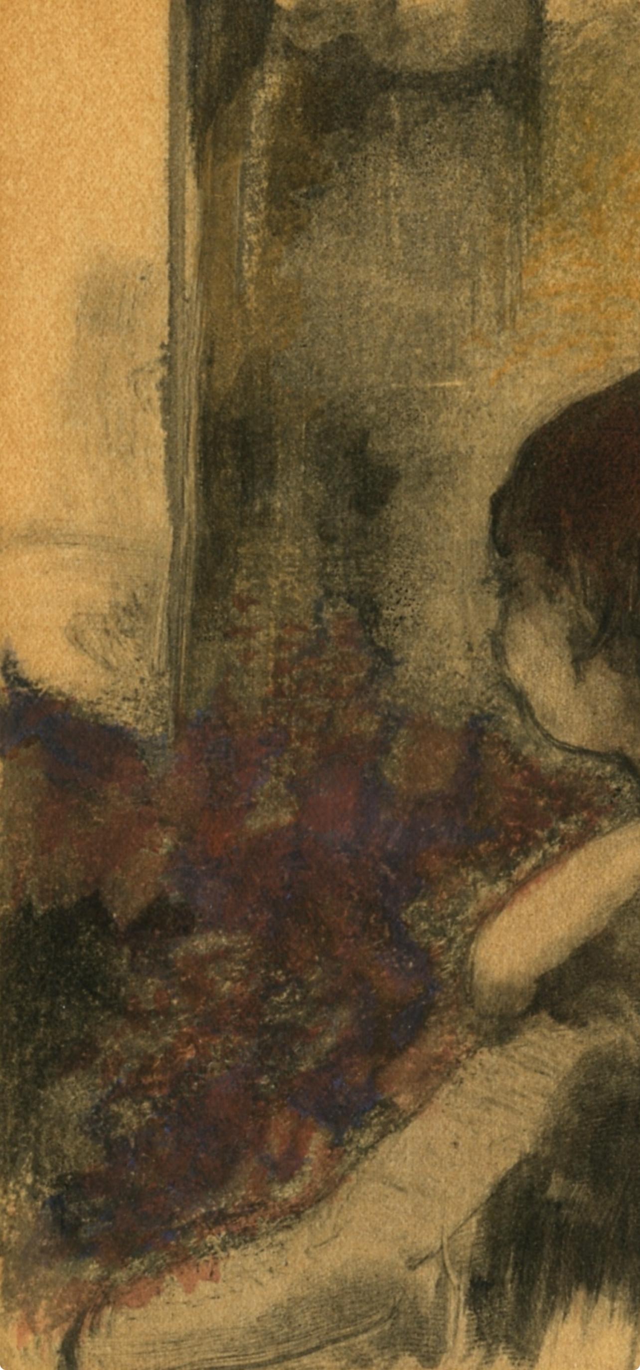Degas, Trois Femmes de Dos, Les Monotypes (nach) – Print von Edgar Degas