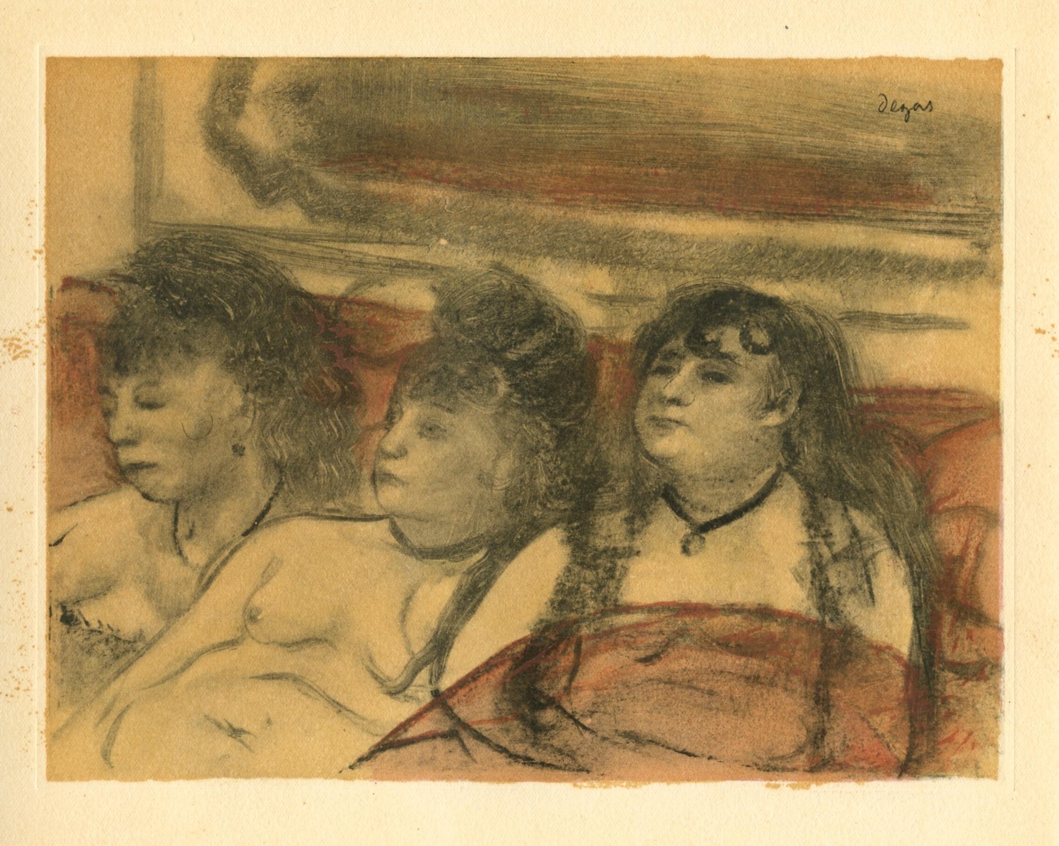 Degas, Trois Femmes de face, Les Monotypes (nach) im Angebot 2