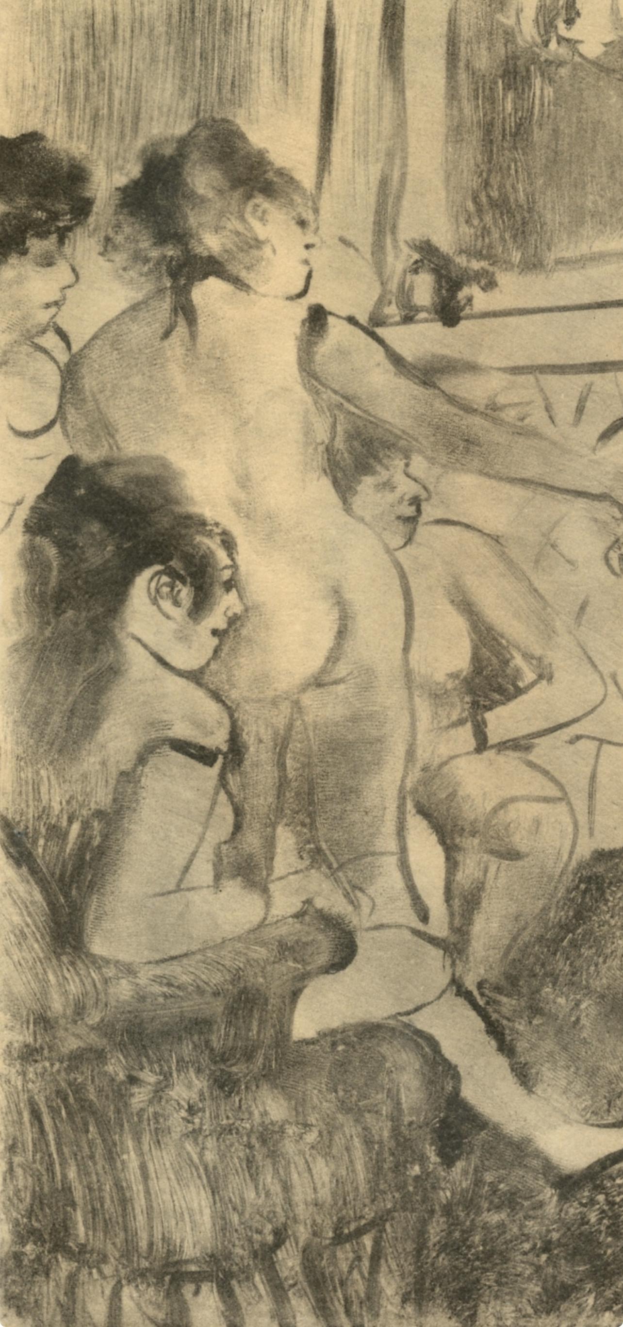 Degas, Un Client serieux, Les Monotypes (after) - Print by Edgar Degas