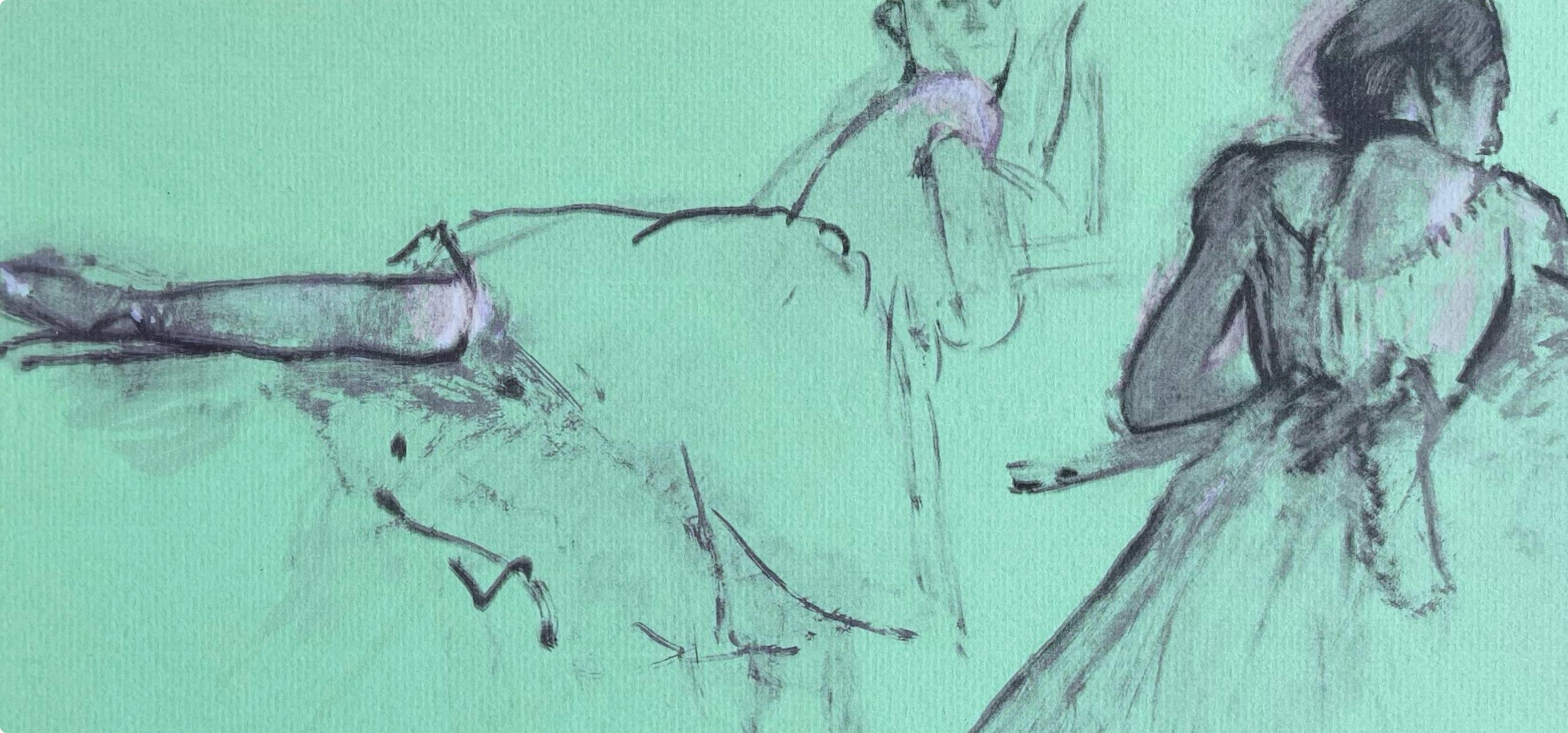 Edgar Degas, Dancer at the Barre, 1945 (after) For Sale 3