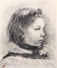 Edgar Degas, Portrait of Julie Belleli, from Faces of Children, 1968 (after)