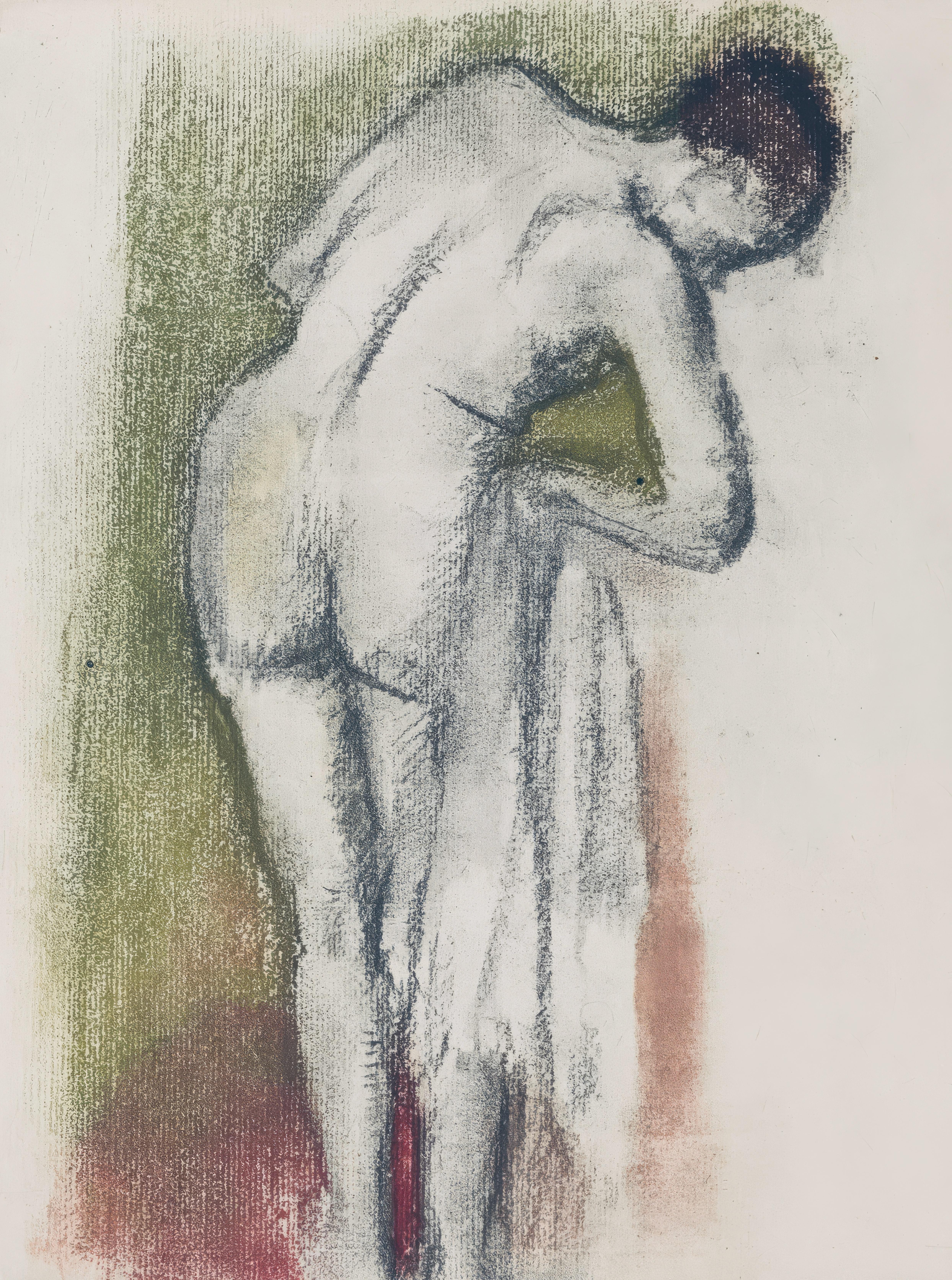 Este exquisito grabado de Edgar Degas (1834-1917), titulado Femme nue debout a sa toilette (Mujer desnuda en su tocador), procede del célebre álbum Degas Danse dessin (Dibujos de danzas de Degas), publicado por Ambroise Vollard, París, y realizado