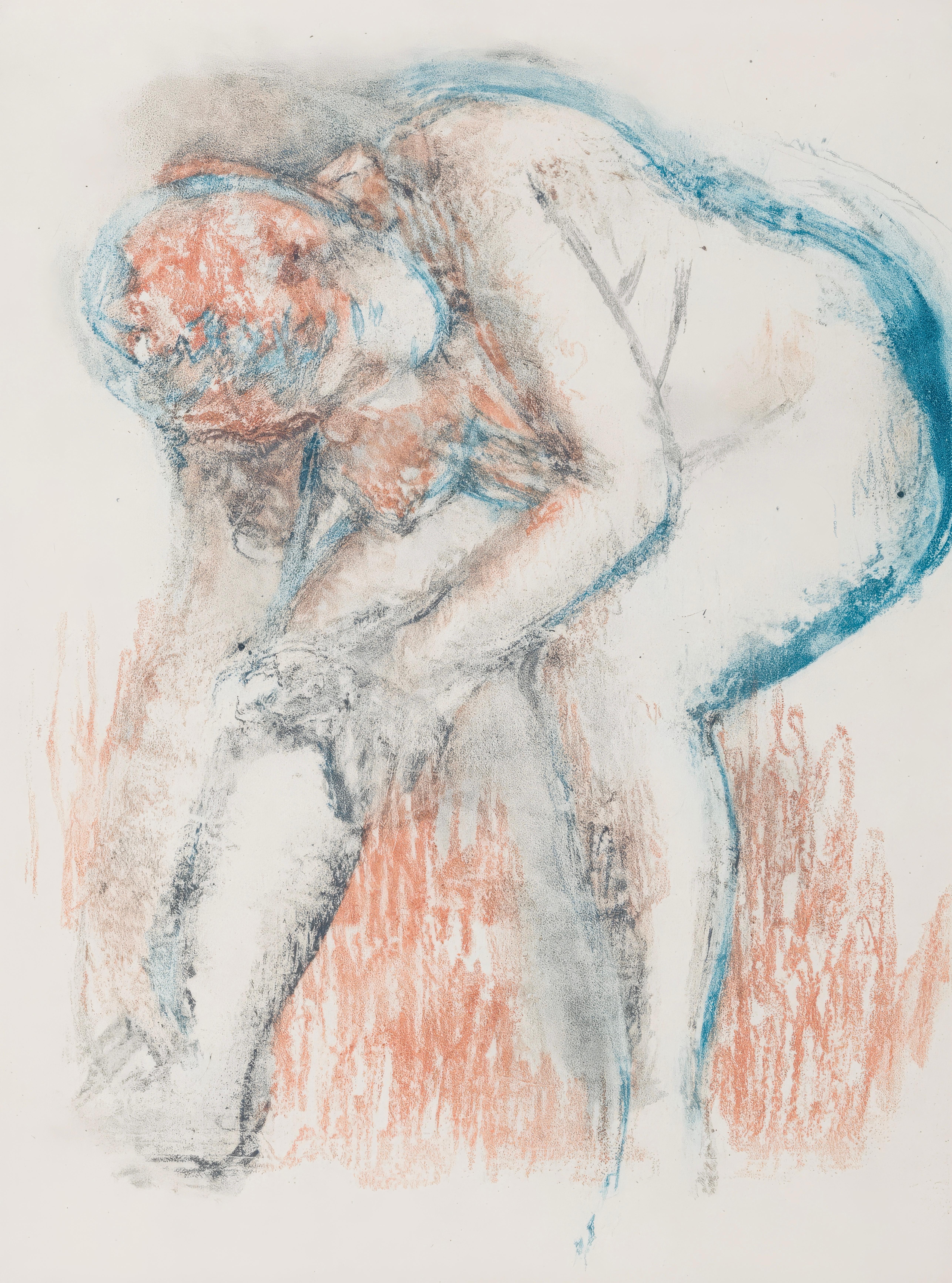 Edgar Degas, Estudio de un desnudo..., de Dibujos de danza, 1936 (after)