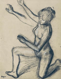 Edgar Degas, Estudio de desnudo y movimientos, de Dibujos de danza, 1936 (after)