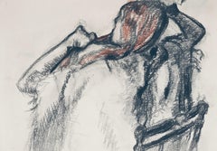 Edgar Degas, Mujer arreglándose el pelo, de Dibujos de baile, 1936 (after)