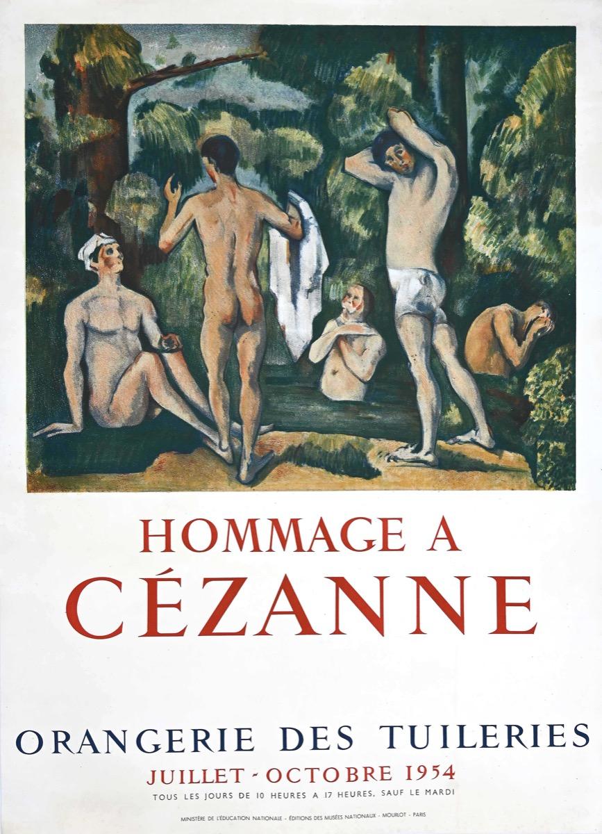 Edgar Degas Figurative Print - Hommage a Cèzanne - Vintage Offset Poster - 1954