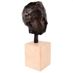 Antique Bronze Sculpture Edgar Degas, "Tête, étude portrait de Madame S, " 1892