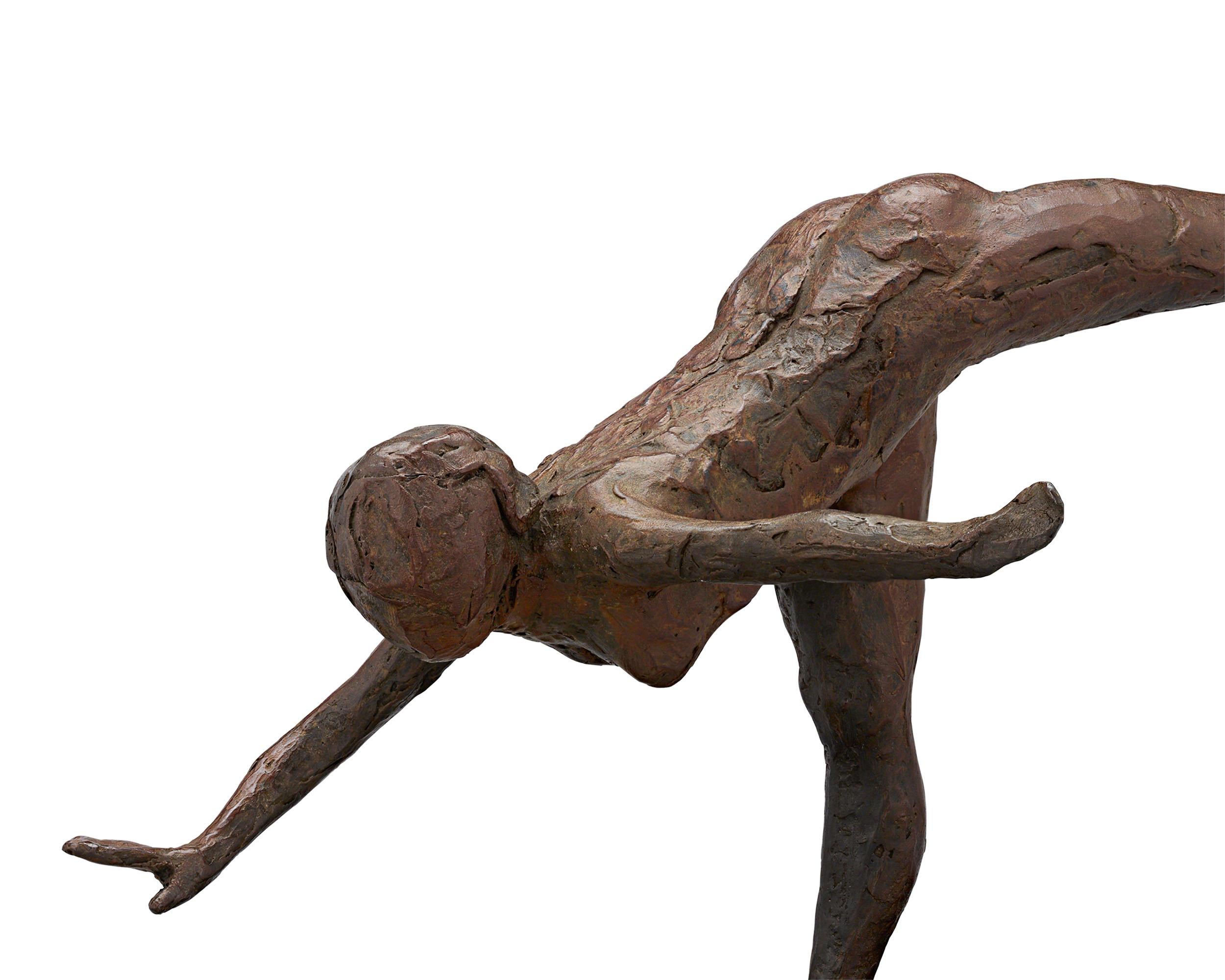 Arabesches Arabesken auf der rechten Seite, rechte Hand dicht zur Erde, rechte Arm außen (Impressionismus), Sculpture, von Edgar Degas