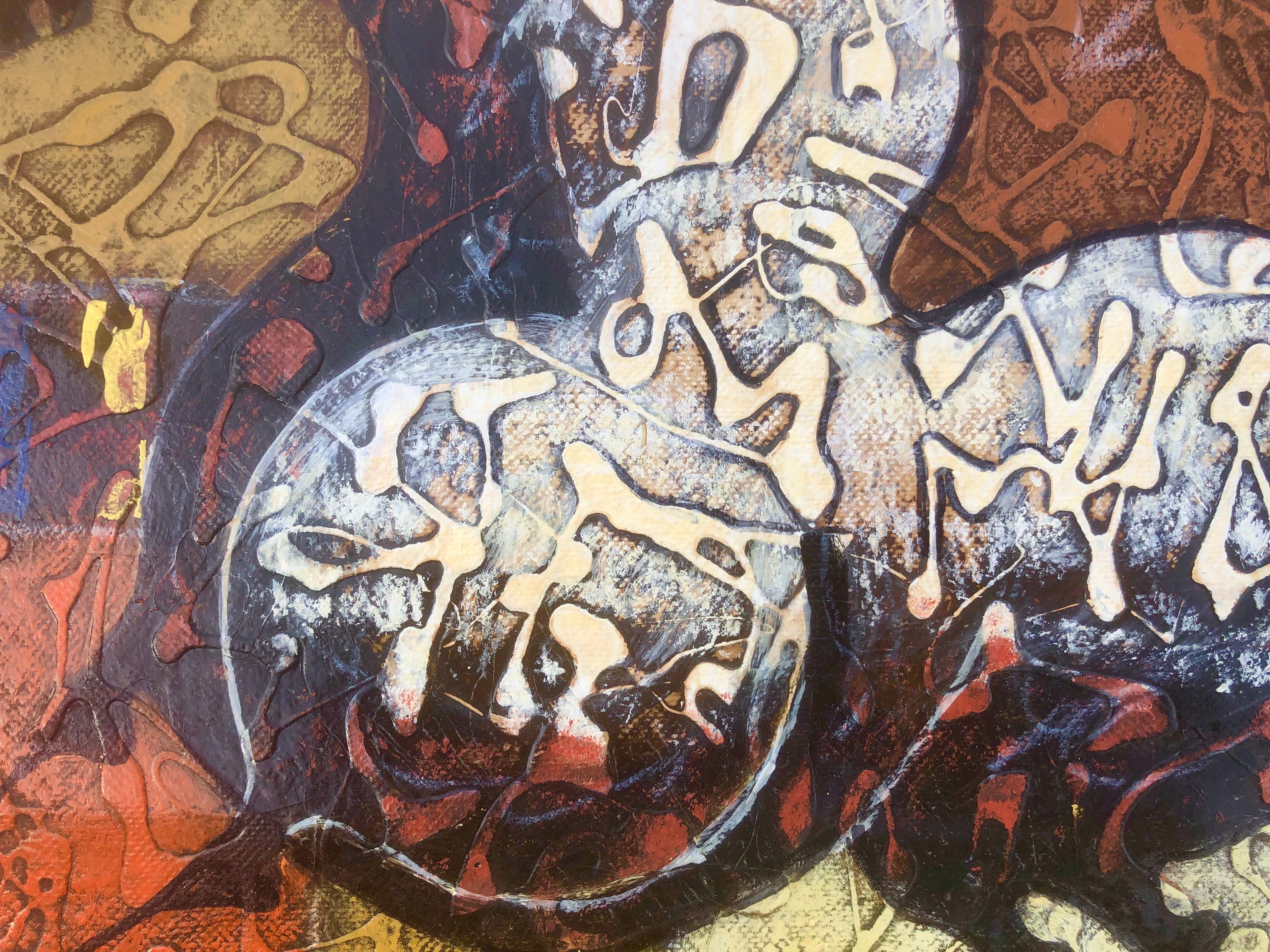 Pferd, Acryl auf Leinwand, Gemälde des Surrealismus – Painting von Edgar Dominguez