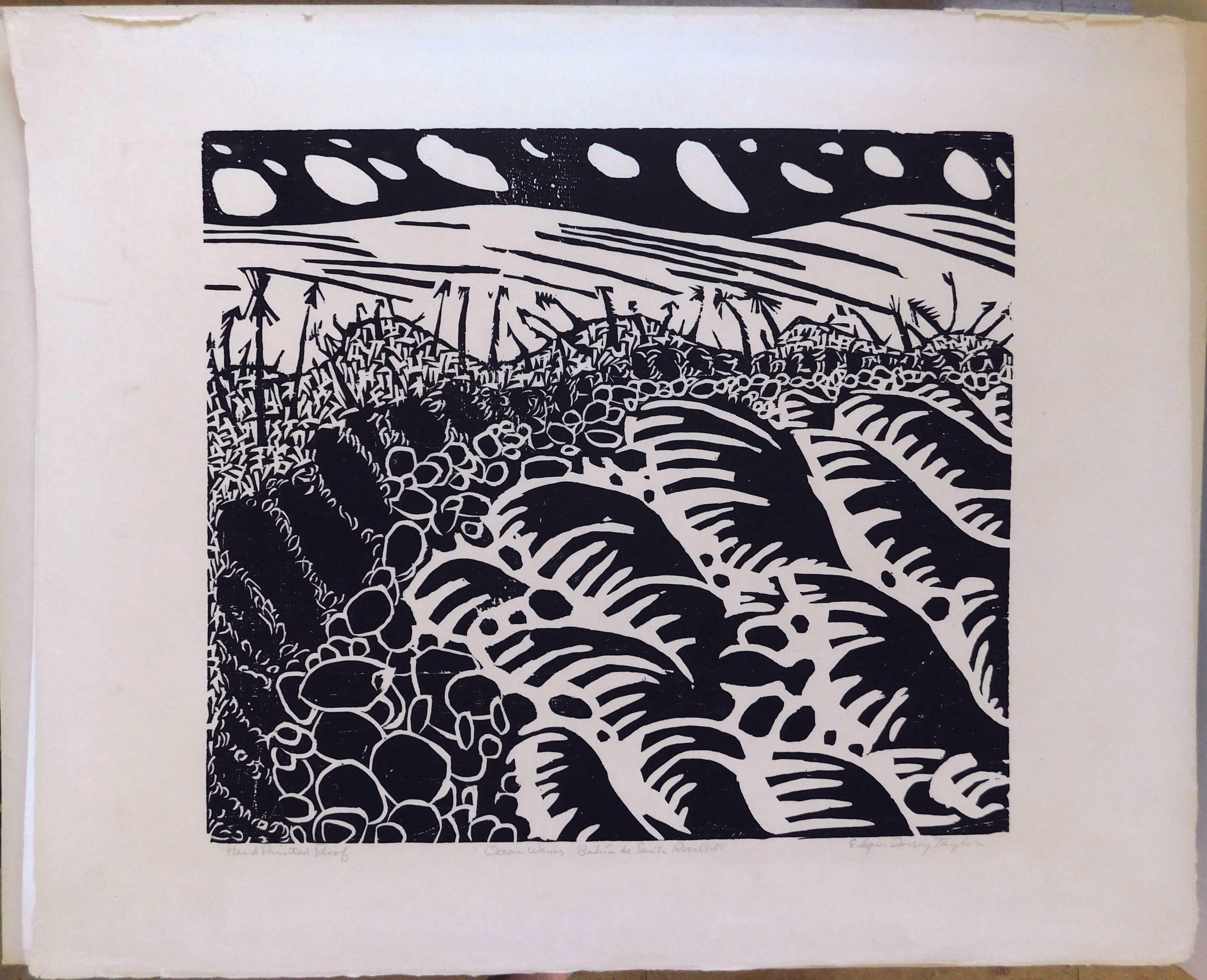 Edgar Dorsey Taylor: incisione originale Baja - 