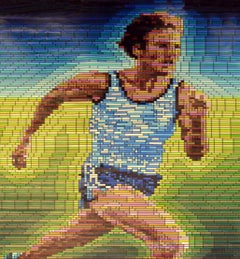 Bruce Jenner, Olympian 1976 - Large Scale Pop Art Portrait Original Painting