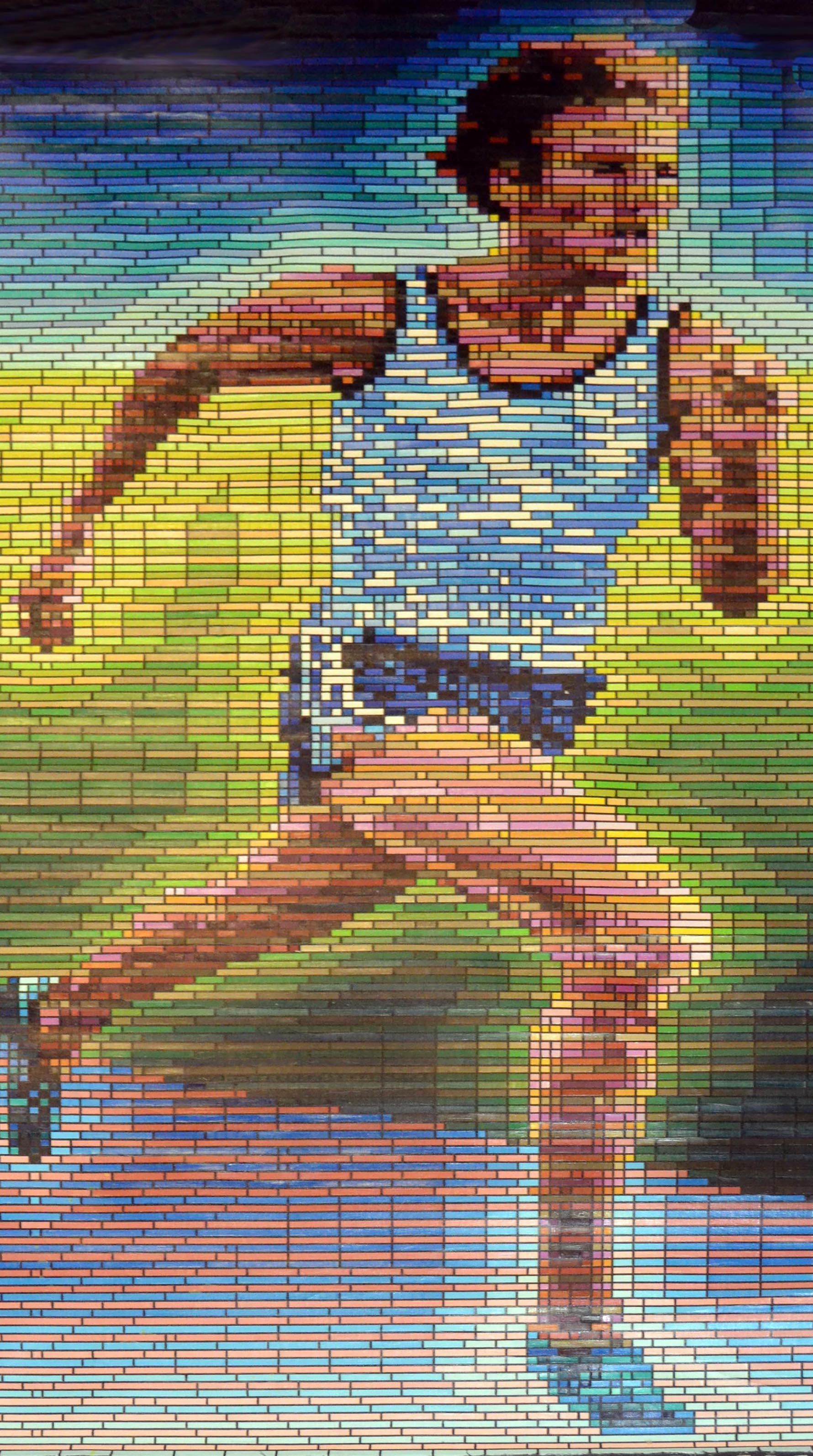 Bruce Jenner, Olímpico 1976 - Retrato Pop Art a Gran Escala Pintura Original - Painting Arte pop de Edgar Duveyoung