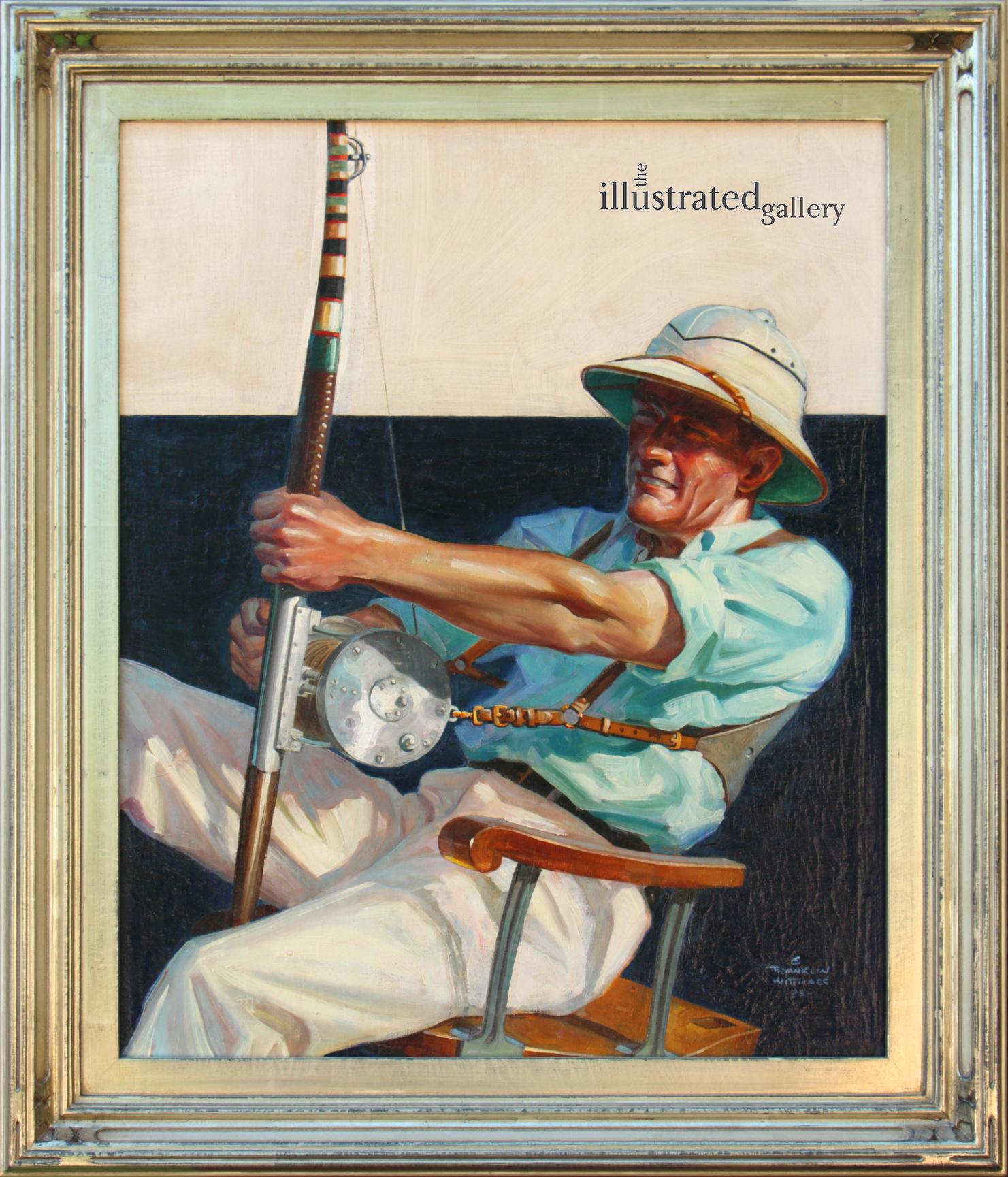 Pescador de altura, portada del Saturday Evening Post - Painting de Edgar Franklin Wittmack