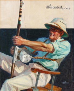 Vintage Deep Sea Fisherman, Saturday Evening Post Cover