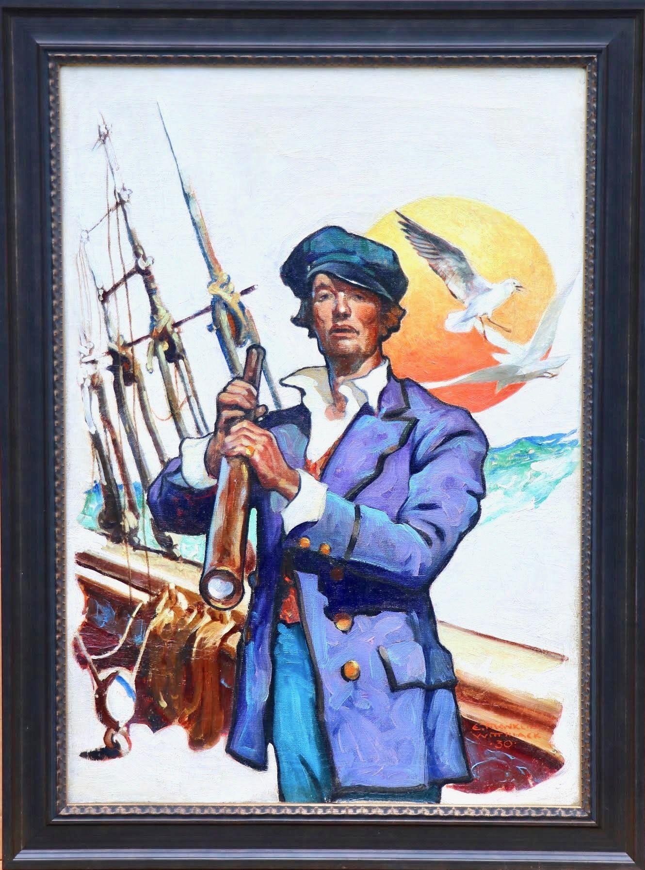 Sailor, Elks Magazine Cover, February 1931 - Painting by Edgar Franklin Wittmack