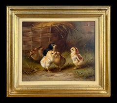 Chicks by the Wicker Basket