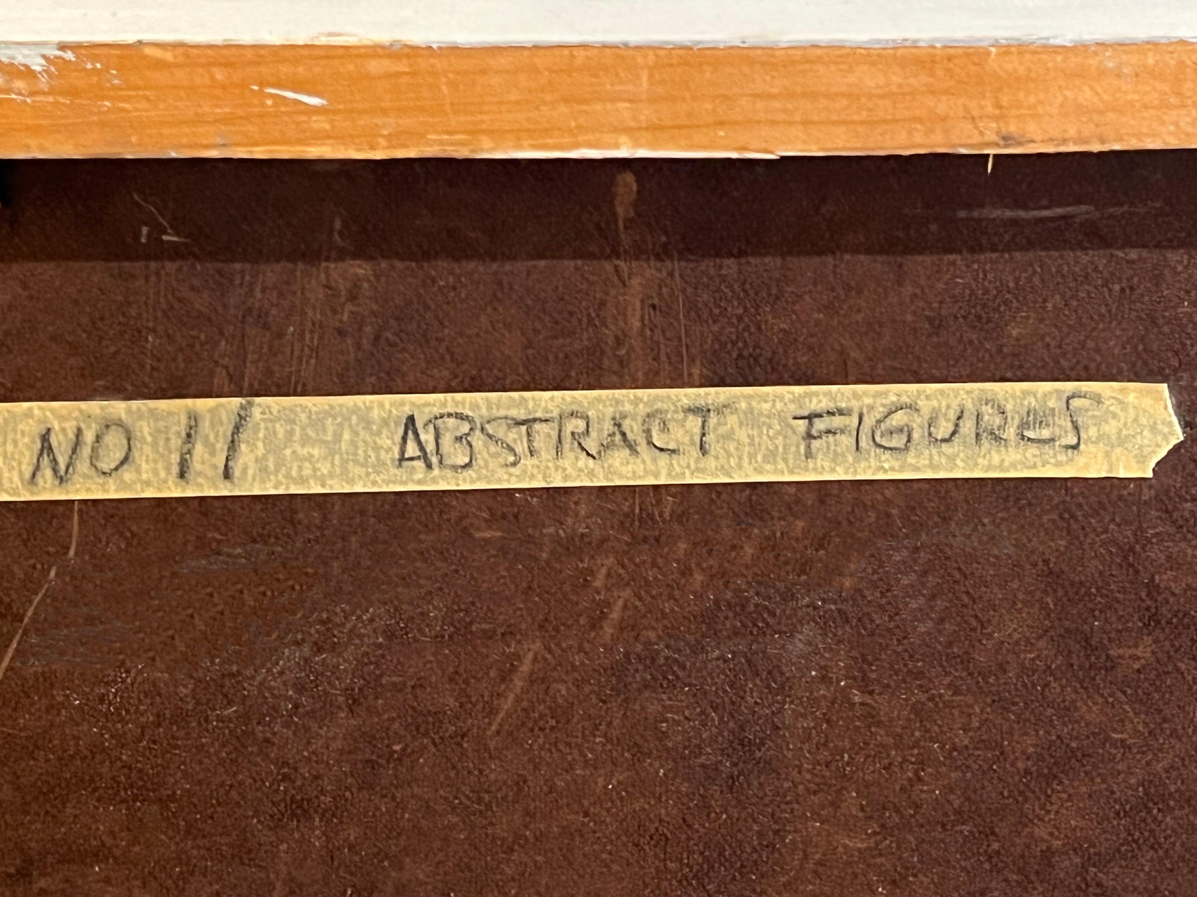 Große abstrakte Komposition, Öl auf Tafel, von Edgar Kiechle 5