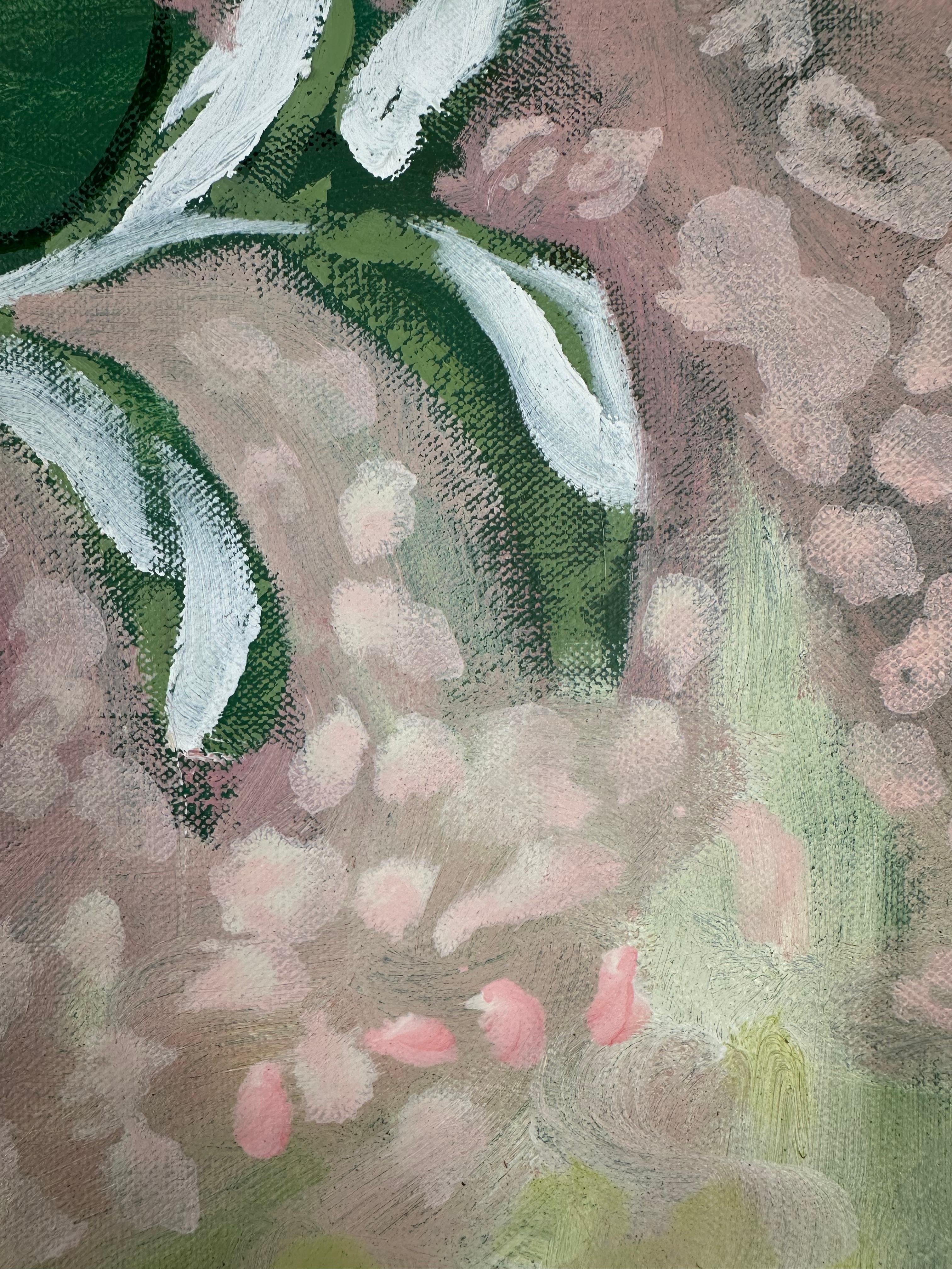 Nature morte florale avec coquillage en vente 3