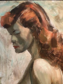 Edgar O. Kiechle, #253, "Red Headed Nude" Painting