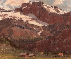 Edgar Payne Landscape Scene "Swiss Mountain Scene" American Impressionist Artist