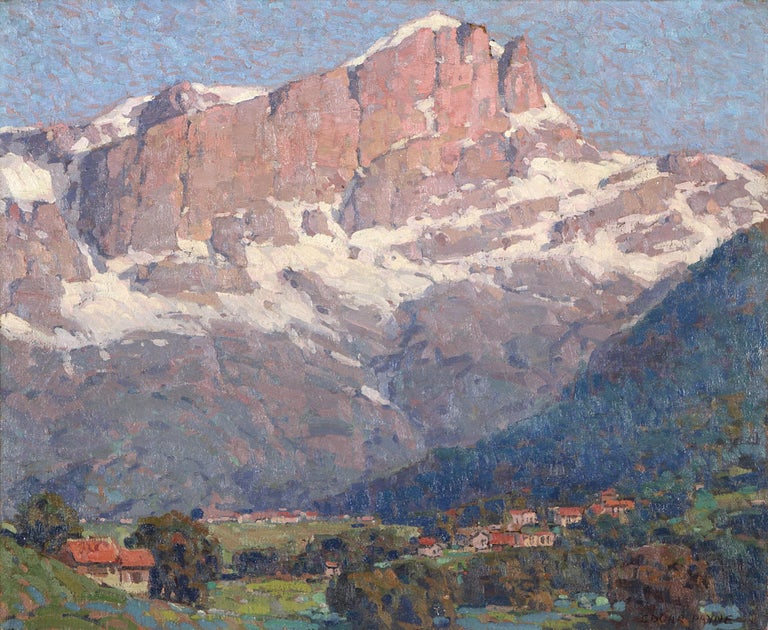 Edgar Payne Landscape Painting - Peaks of St. Gervais