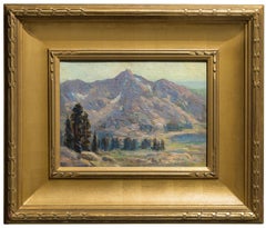 Montagne della Sierra Nevada - Pittura paesaggistica a olio su tela, 1930 ca.