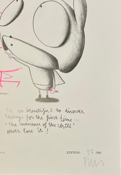 Edgar Plans "You Are My Hero" Original Drawing Certificate Of Authenticity AR