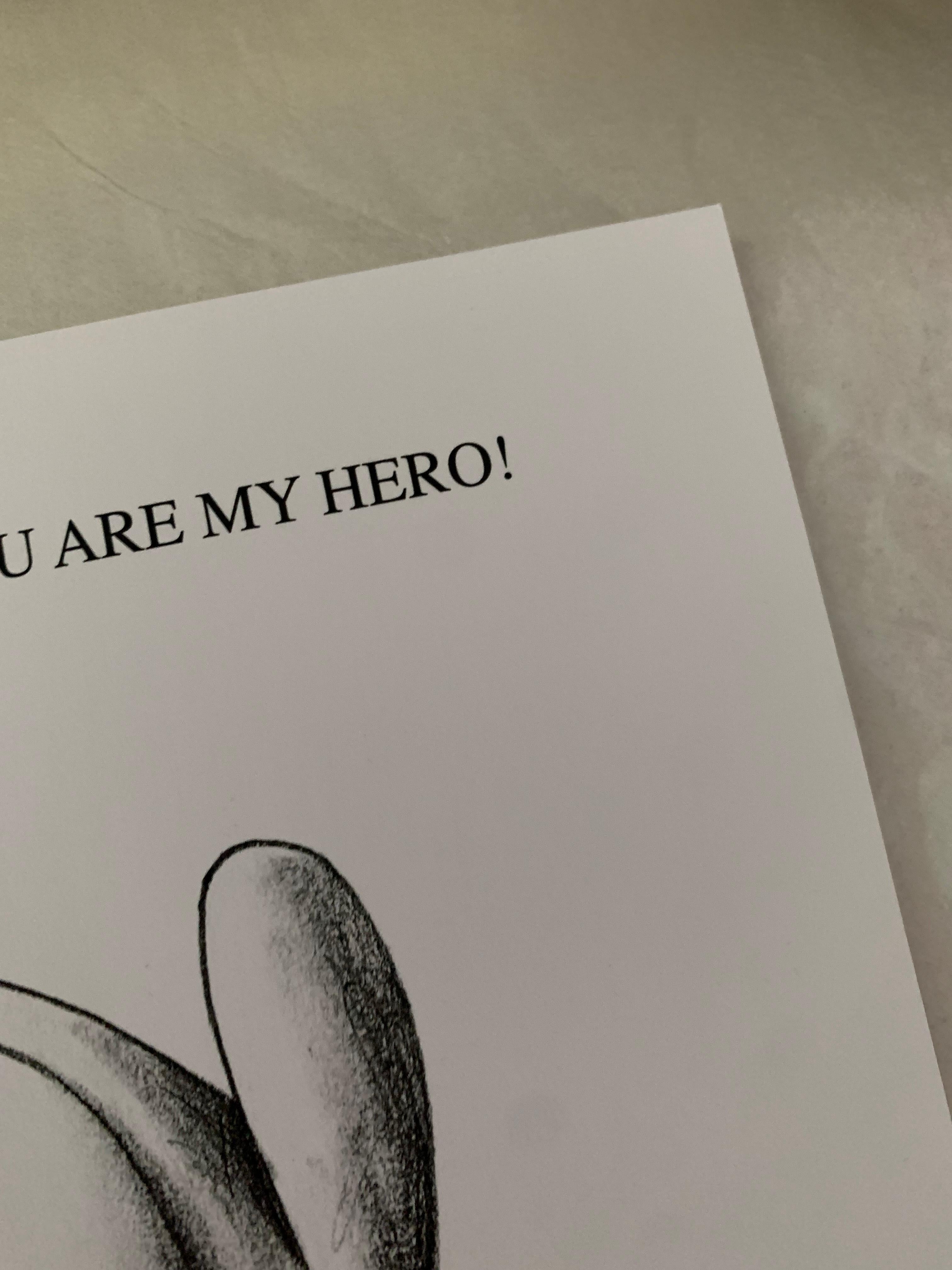 Edgar Plans - « You Are My Hero » - Certificat d'authenticité d'un dessin original d'Edgar Plans  en vente 4