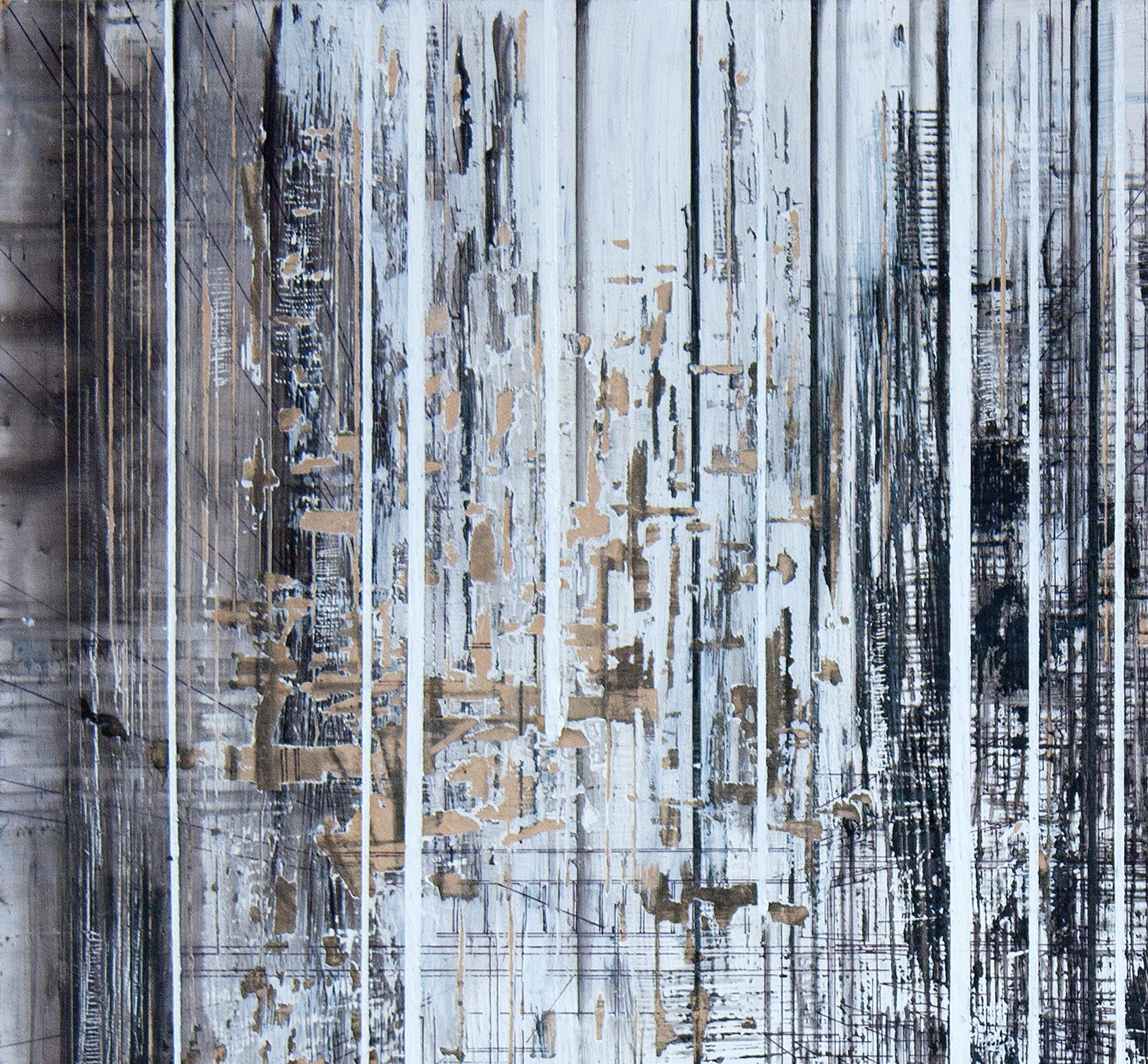 Industrie 5 , Zeitgenössische Kunst, Abstrakte Malerei, 21. Jahrhundert (Geometrische Abstraktion), Painting, von Edgar Solorzano