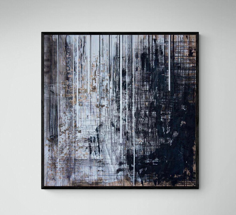Industrie 5 , Zeitgenössische Kunst, Abstrakte Malerei, 21. Jahrhundert – Painting von Edgar Solorzano