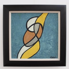 Composition on Blue Background II