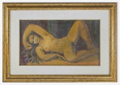 Female nude - Oil Paint by Edgar Stoebel - Mid-20th Century