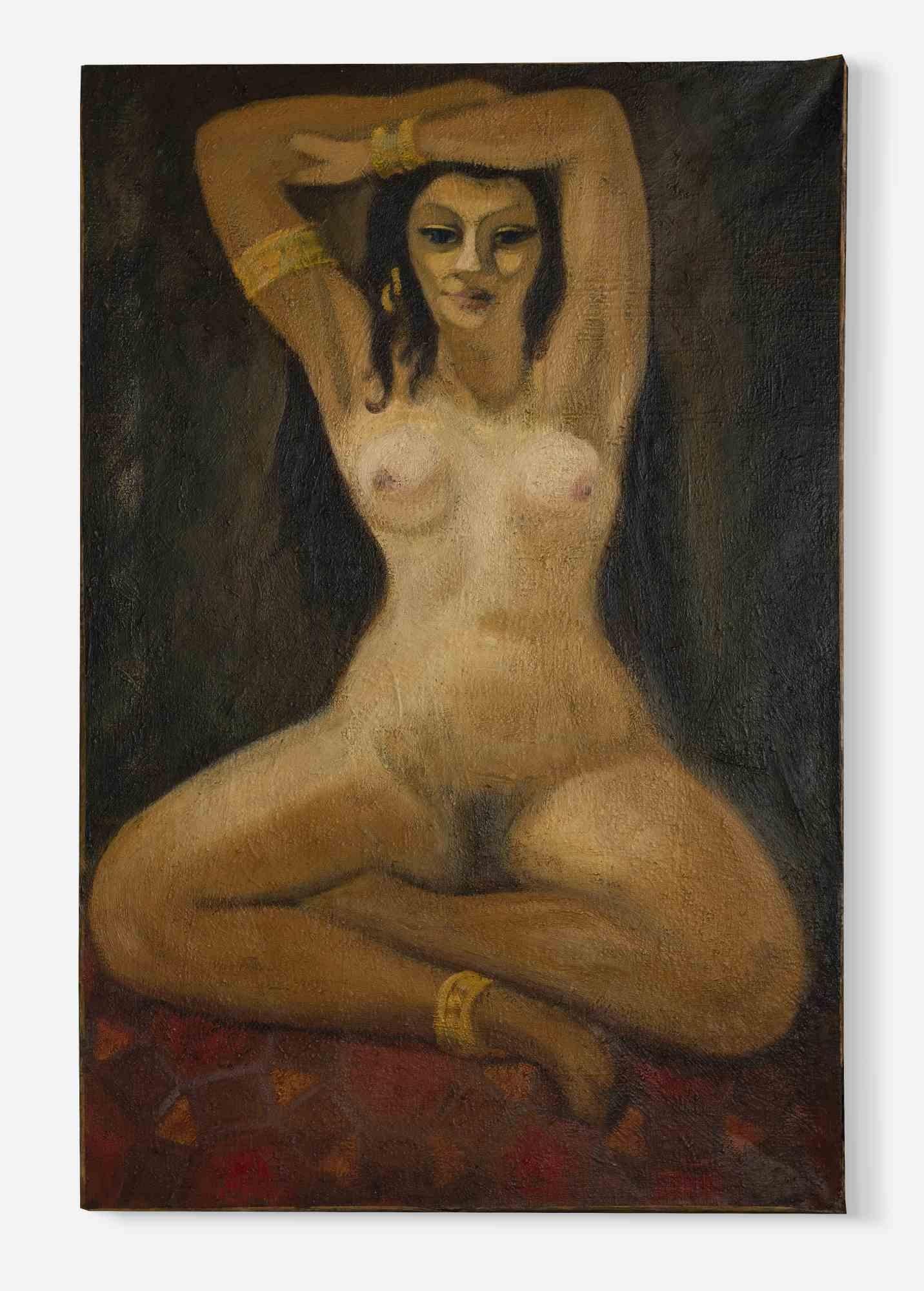 Edgar Stoëbel Nude Painting - Nude Woman - Oil Paint attr. Edgar Stoebel - Mid-20th Century