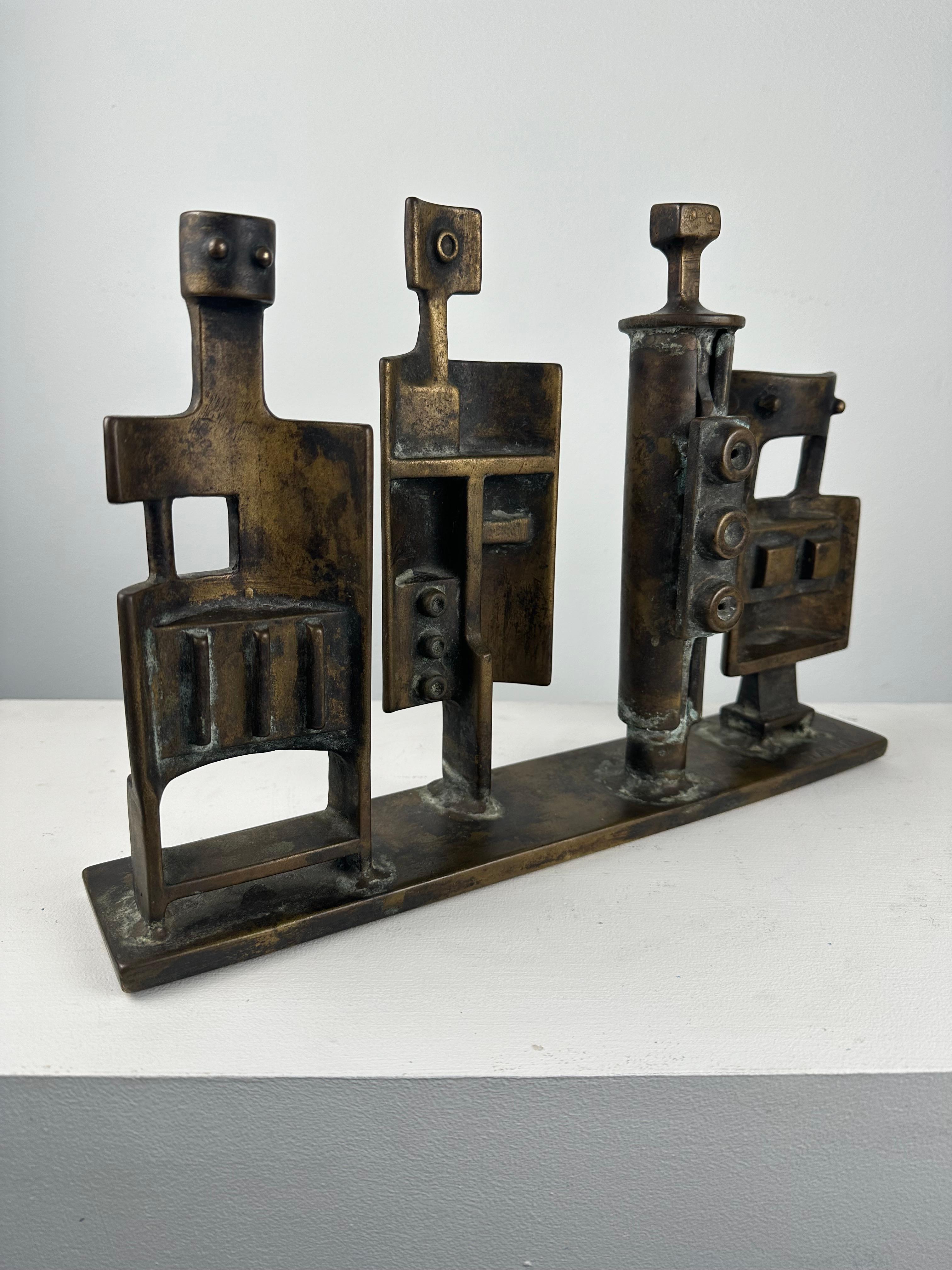 Four Figures - Abstract Sculpture by Edgar Tafur