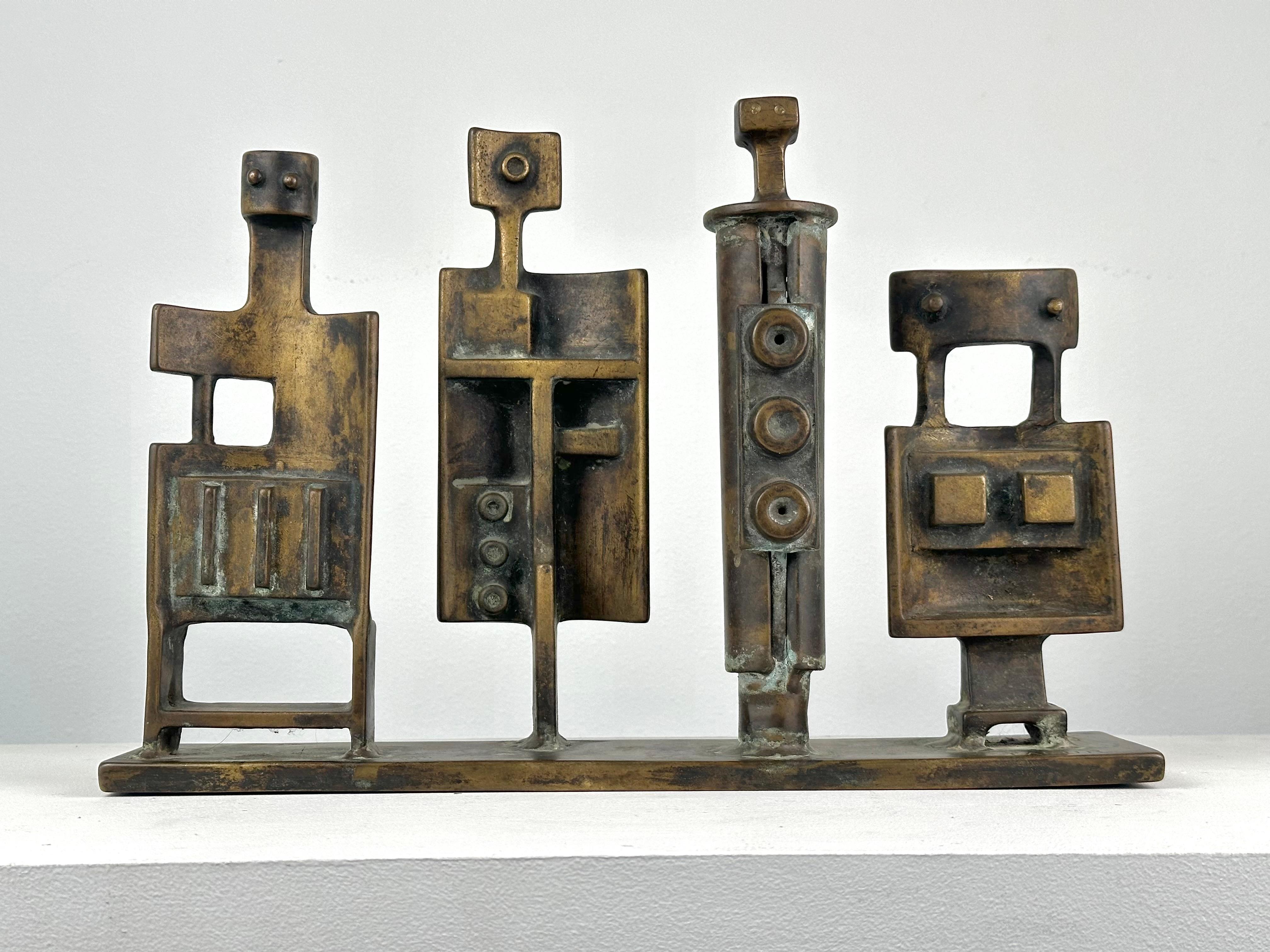 Edgar Tafur Abstract Sculpture - Four Figures