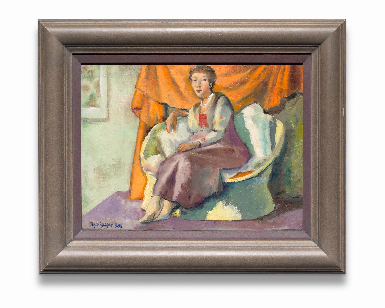 Edgar Yeager Figurative Interior Scene