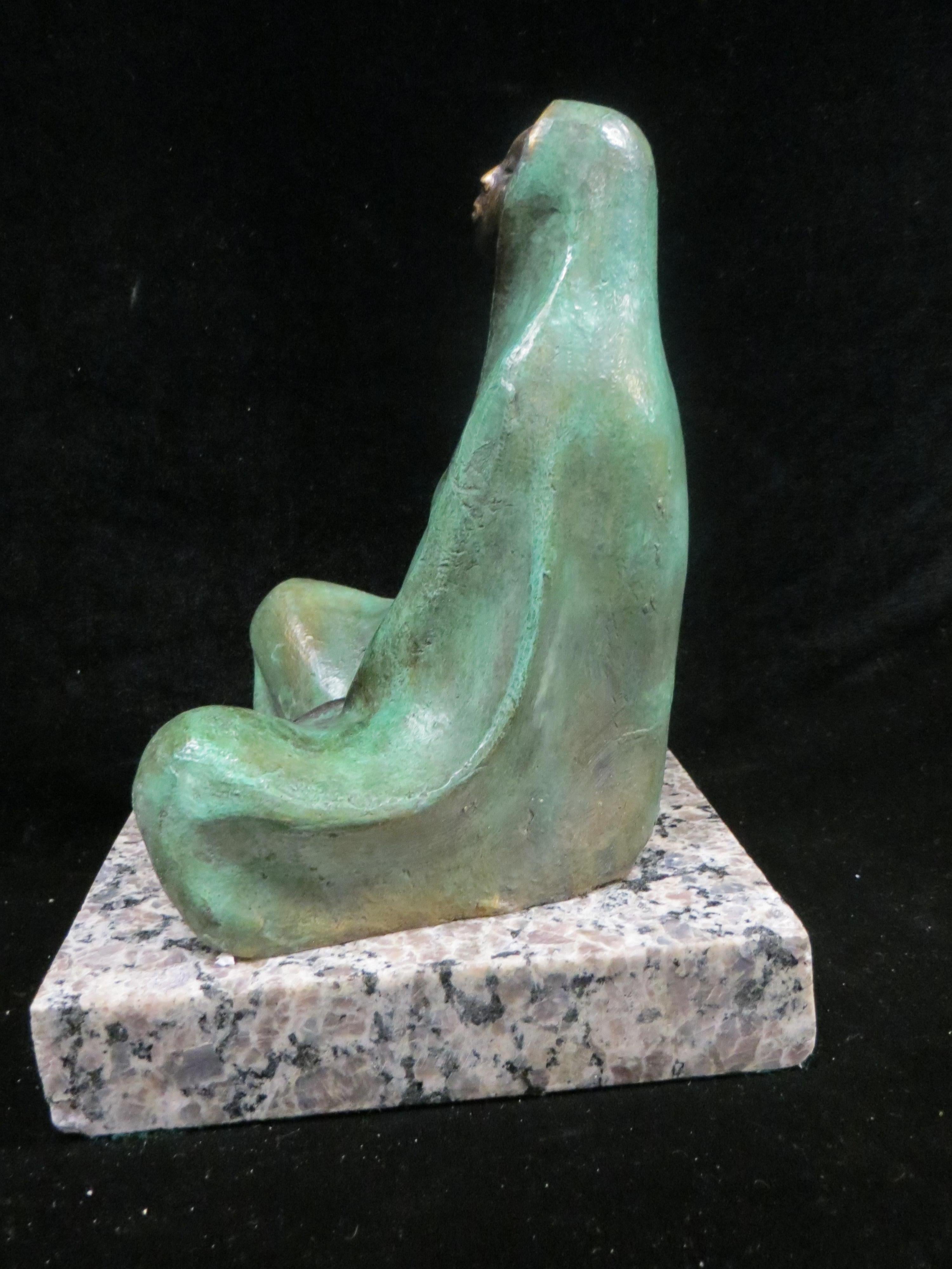   Mother Sitting by Edgar Zuniga  - Sculpture by Edgar zuniga
